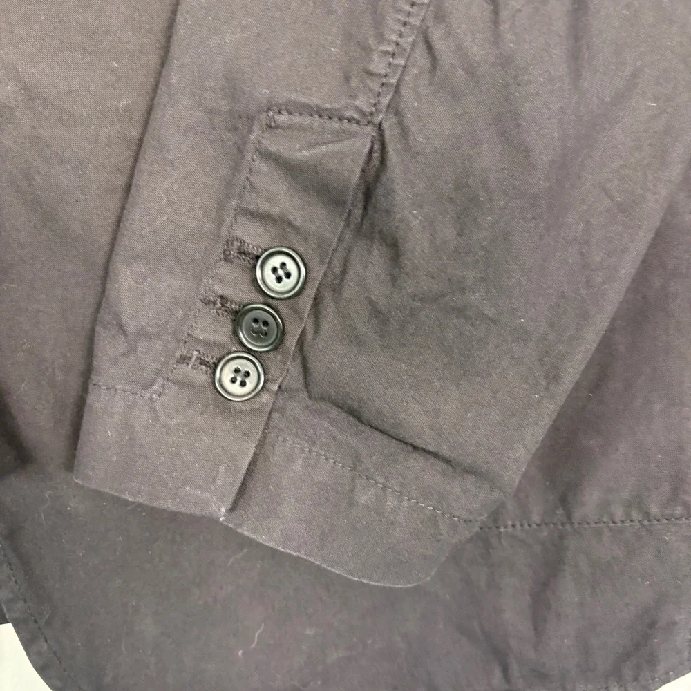 C.P. Company Mens Sport Coat 52 (42‎ US) Black Cotton Nylon 3-Button Made Italy